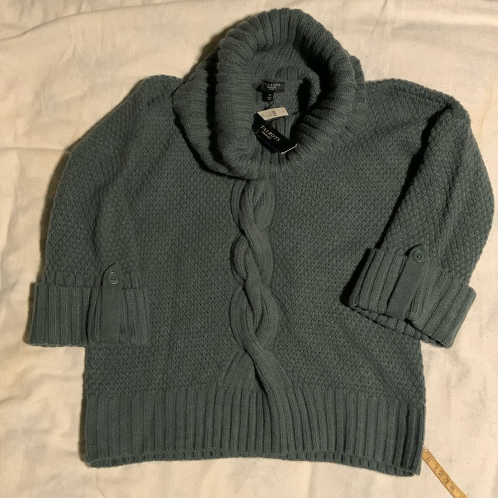 NWT Talbots petites Acrylic/Wool/Alpaca blend sweater size MP.